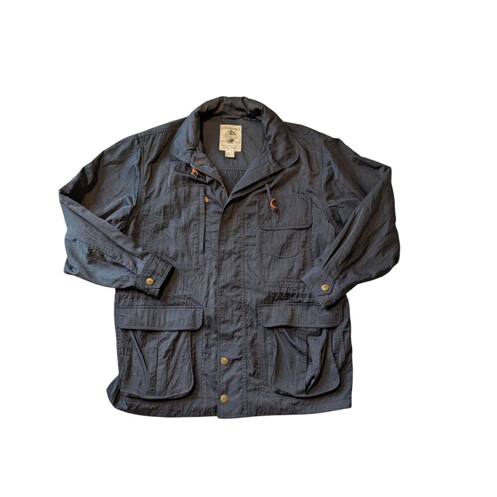 Banana Republic Men’s Charcoal Gray Safari Field Utility Jacket Coat Size Small